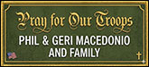 Phil & Geri Macedonio Sponsorship Banner